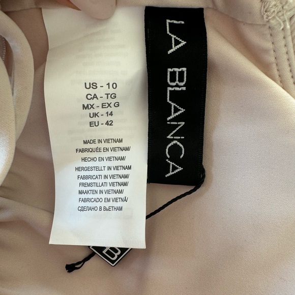 NWOT LA BLANCA LB LUXE Over the Shoulder One Piece Swimsuit - Picture 12 of 13